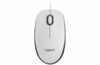 Logitech myš Corded M100, bílá, EMEA