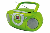 Soundmaster SCD5100GR/ CD přehrávač/ Přehrávač Kazet/ FM rádio/ Zelený