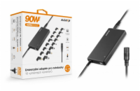Univerzální adaptér pro notebooky se 16 výměnnými konektory a USB, 90W