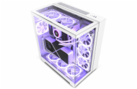 NZXT H9 Elite CM-H91EW-01 NZXT skříň H9 Elite dvoukomorová ATX / 3xRGB 120 mm / 1x 120mm fan / prosklená / RGB&fan controler / bílá