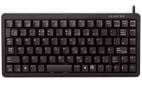 CHERRY klávesnice G84-4100 / lehká / mini/ drátová / USB 2.0 / černá / EU layout