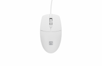 Natec optická myš RUFF 2/1 000 DPI/Kancelářská/Optická/1 000 DPI/Drátová USB/Bílá