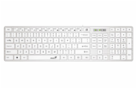 GENIUS klávesnice Slimstar 126/ Drátová/ USB/ bílá/ CZ+SK layout/ SmartGenius App