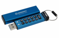 Kingston IronKey Keypad 200 32GB IKKP200/32GB P200/32GB/145MBps/USB 3.2/USB-A/+ Adaptér/Modrá