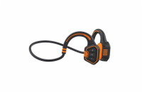 EVOLVEO BoneSwim MP3 16GB, bluetooth bezdrátová sluchátka s mikrofonem na lícní kosti, oranžové