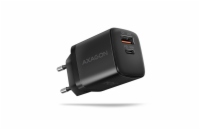 AXAGON ACU-PQ30 Sil nabíječka do sítě 30W, 2x port (USB-A + USB-C), PD3.0/PPS/QC4+/AFC/Apple, černá