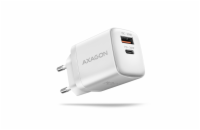 AXAGON ACU-PQ30W Sil nabíječka do sítě 30W, 2x port (USB-A + USB-C), PD3.0/PPS/QC4+/SFC/AFC/Apple, bílá