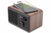 Rádio CARNEO W100 DAB+, FM, BT, Wireless charging, wood Nové