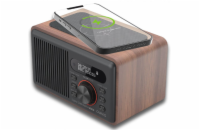 Carneo W100 Rádio CARNEO W100 DAB+, FM, BT, Wireless charging, wood Nové