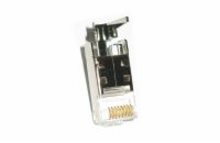 XtendLan Konektor STP RJ45 CAT6 s lisovacím klipem