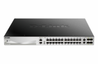 D-Link DGS-3130-30PS D-Link DGS-3130-30PS/E L3 Stackable Managed Gigabit PoE Switch, 24x PoE gigabit, 2x 10GBASE-T, 4x SFP+, 370W PoE