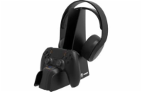 SnakeByte nabíječka 2v1 Dual Charge & Headset Stand 5 pro PS5 černá