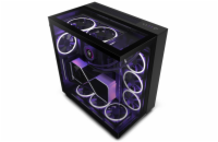 NZXT H9 Elite CM-H91EB-01 NZXT skříň H9 Elite dvoukomorová ATX / 3xRGB 120 mm / 1x 120mm fan / prosklená / RGB&fan controler / černá