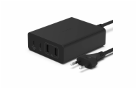 Belkin 108W 4-portová USB-C Power Delivery GaN nástěnná nabíječka (USB-C 96W + USB-A 12W), černá