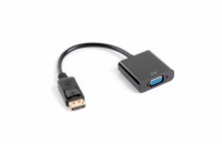 Lanberg AD-0002-BK LANBERG adaptér DisplayPort 1.1 na VGA, M/F, kabel 20cm, černý