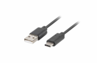 LANBERG USB-C (M) na USB-A (M) 2.0 kabel 1m, černý rychlé nabíjení 3.0 