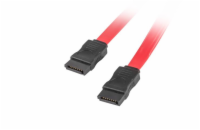 LANBERG SATA III datový kabel (6GB/S) F / F 50cm, červený