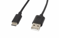 Lanberg CA-USBO-10CC-0018-BK USB-C (M) na USB-A (M), 1.8m, černý LANBERG USB-C (M) na USB-A (M) 2.0 kabel 1,8m, černý