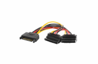 Lanberg SATA (M) na 2x SATA (F) kabel 15cm, úhlový CA-SASA-10CU-0015 LANBERG SATA (M) na 2x SATA (F) kabel 15cm, úhlový