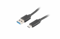LANBERG USB-C (M) na USB-A (M) 3.1 kabel 1,8m, černý