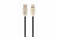 Gembird KAB051359 USB 2.0 AM na Type-C (AM/CM), 2m, černý CABLEXPERT Kabel USB 2.0 AM na Type-C kabel (AM/CM), 2m, pogumovaný, černý, blister, PREMIUM QUALITY