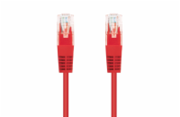 C-Tech CB-PP5-05R patch, Cat5e, UTP, 0,5m, červený C-TECH Kabel patchcord Cat5e, UTP, červený, 0,5m