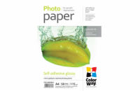 COLORWAY fotopapír/ samolepící/ glossy 115g/m2, A4/ 50 kusů