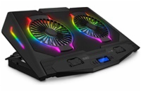 Chladící podložka pro NTB Connect IT NEO RGB do 17" - černá CONNECT IT NEO RGB chladicí podložka pod notebook, ČERNÁ