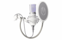 Endorfy Solum Streaming Onyx White EY1B005 Endorfy mikrofon Streaming OWH / streamovací / rameno / pop-up filtr / 3,5mm jack / USB-C / bílý