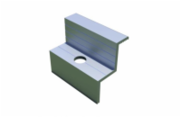 Nastavitelný koncový úchyt stříbrný 30mm