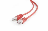Gembird patch kabel CAT5e, FTP, 1 m, červený