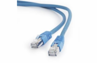 GEMBIRD PP6A-LSZHCU-B-0.25M patchcord RJ45 cat.6A SFTP LSZH 0.25m blue