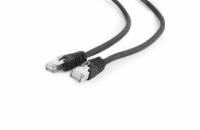 Gembird patch kabel S/FTP Cat. 6A LSZH, 1.5 m, černý