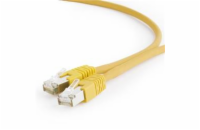 Gembird patch kabel S/FTP Cat. 6A LSZH, 0.25 m, žlutý