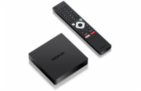 Nokia Streaming Box 8010/ 4K Ultra HD/ NETFLIX/ 02 TV/ HDMI/ USB 3.0/ USB-C/ USB 2.0/ BT/ Wi-Fi/ LAN/ Android TV 11/ černý