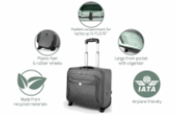 PORT DESIGNS YOSEMITE ECO TROLLEY 15,6&quot; taška na kolečkách, šedá