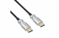 Akyga Kabel HDMI 2.1 (M), optický AOC 48Gbps 8K, černý 20m 