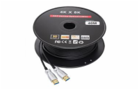 Akyga AK-HD-400L Akyga Kabel HDMI 2.1 (M), optický AOC 48Gbps 8K, černý 40m