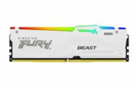 Kingston FURY Beast White/DDR5/16GB/5600MHz/CL40/1x16GB/RGB/White KF556C40BWA-16 KINGSTON DIMM DDR5 FURY Beast White RGB XMP 16GB 5600MT/s CL40