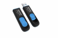 ADATA UV128 256GB AUV128-256G-RBE ADATA Flash Disk 256GB UV128, USB 3.1 Dash Drive (R:90/W:40 MB/s) černá/modrá