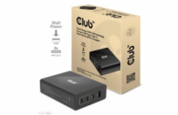 Club3D cestovní nabíječka 132W GAN technologie, 4xUSB-A a USB-C, PD 3.0 Support