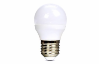 Solight LED žárovka, miniglobe, 6W, E27, 6000K, 510lm