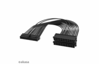 AKASA kabel ATX 24P Male to Dual ATX 24P Female - 2 Pack