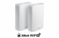 ASUS ZenWiFi XP4 Hybrid 2-pack Wireless AX1800 Dual-band Powerline Mesh WiFi 6 System, Homeplug AV2