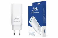 3mk síťová nabíječka - Hyper Charger 65W, bílá