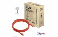 Club3D CAC-1515 Club3D kabel USB-C, Oboustranný USB-IF Certifikovaný data kabel, PD 240W(48V/5A) EPR M/M 4m