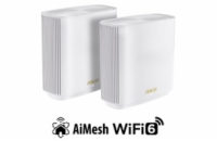 ASUS ZenWiFi XT9 2-pack Wireless AX7800 Tri-band Mesh WiFi 6 System, white