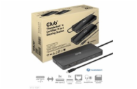Club3D Dokovací stanice Thunderbolt 4 certifikovaný 11v1, 3xUSB-C, 3xUSB-A, PD