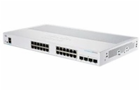 Cisco switch CBS250-24T-4X (24xGbE,4xSFP+,fanless) - REFRESH