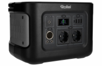 ROLLEI nabíjecí stanice PS500/ výkon 600W/ baterie Lithium iron/ kapacita 450,8Wh/ 7 portů/ hmotnost 6,75kg/ černá